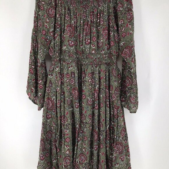 Torrid Multi Color Floral Off Shoulder Lace Up Challis Skater Dress 1X EUC - Picture 7 of 10